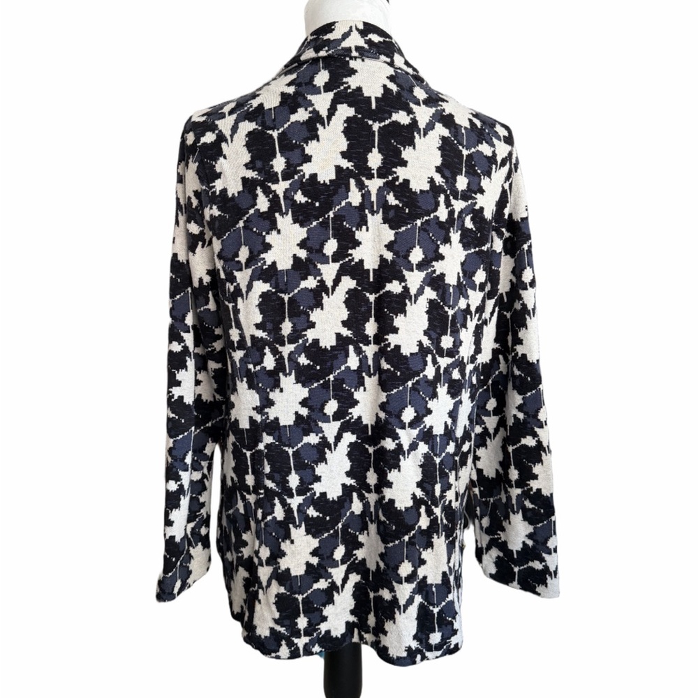NIC+ZOE Mosaic Mix Blazer | Petite Large | Knit, Chic Career Jacket - Picture 2 of 5